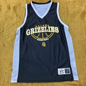VINTAGE GALENA GRIZZLIES BASKETBALL REVERSIBLE T-SHRIT MEN SIZE M